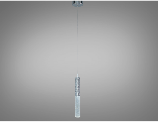 Подвес LED Diasha 4 Вт стекло с пузырьками Хром