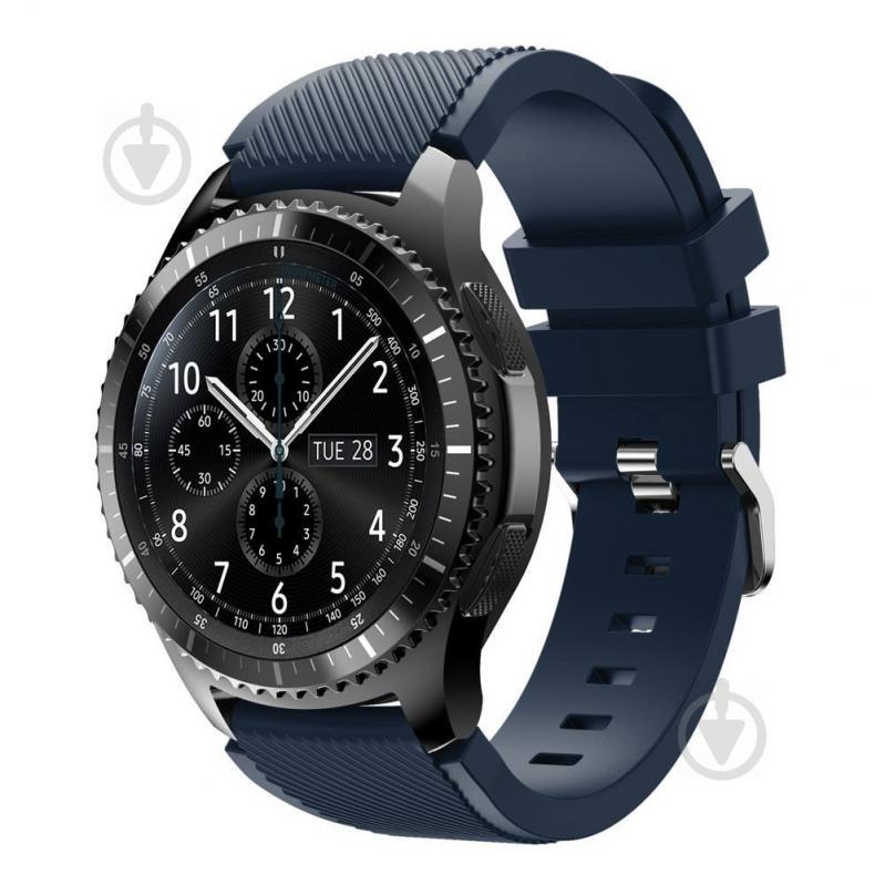 Ремінець 22 мм BeWatch ECO для Samsung Galaxy Watch 46mm | Samsung Gear S3 Темно-синій (1021189.3)