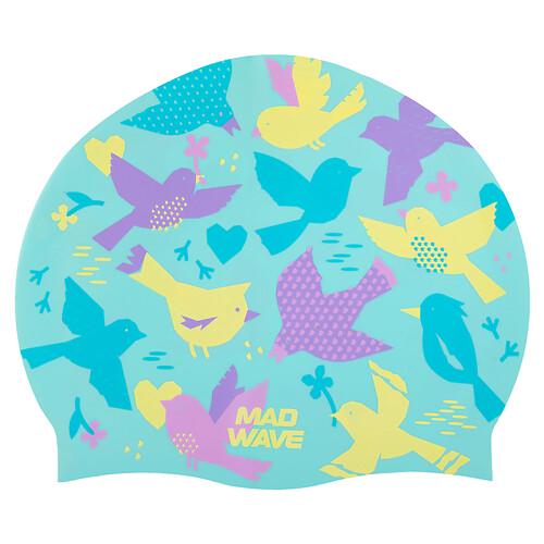 Шапочка для плавания для взрослых MD Birds M057431 Голубой (36252774)