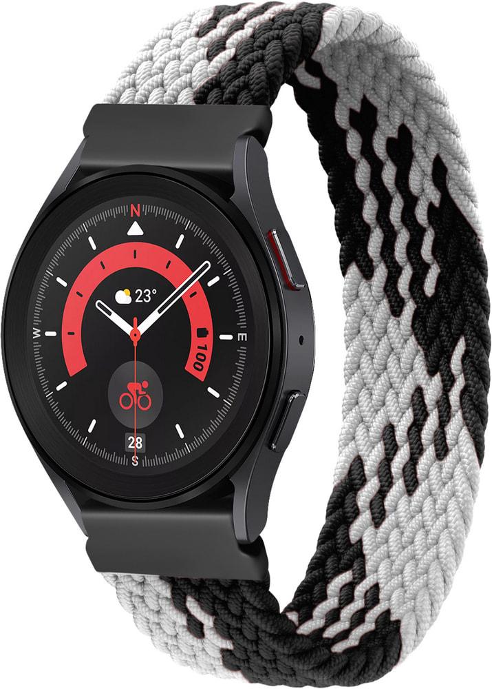 Ремінець Solo Loop Multi для Galaxy Watch 5 Pro 145 мм Black/White (29672-1E)