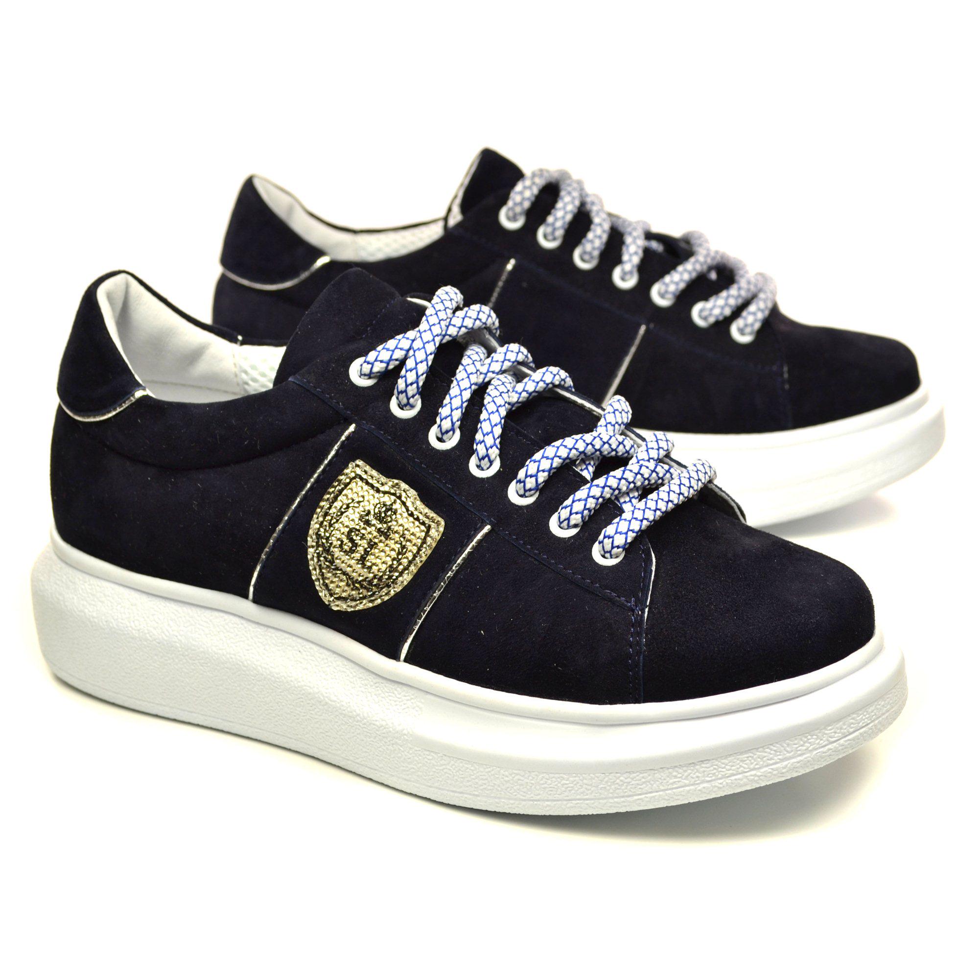 Кроссовки женские Selesta р. 37 Темно-синий (04157-37) - фото 4