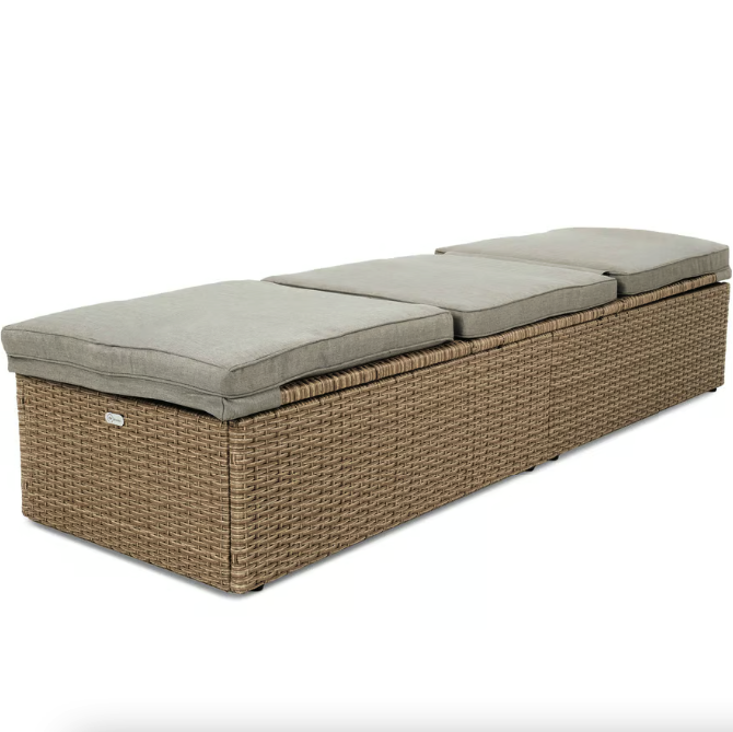 Шезлонг садовий Di Volio Asco Бежевий (4505) - фото 10 Шезлонг садовий Di Volio Asco Бежевий (4505) - фото 10