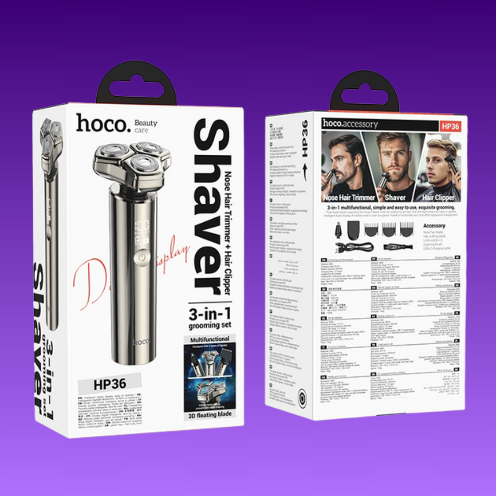 Електробритва-тример Hoco HP 3в1 на акумуляторі (HP36) - фото 10