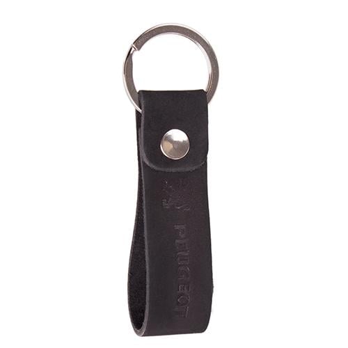 Брелок Vitol Peugeot кожаный с кольцом Black (258428)
