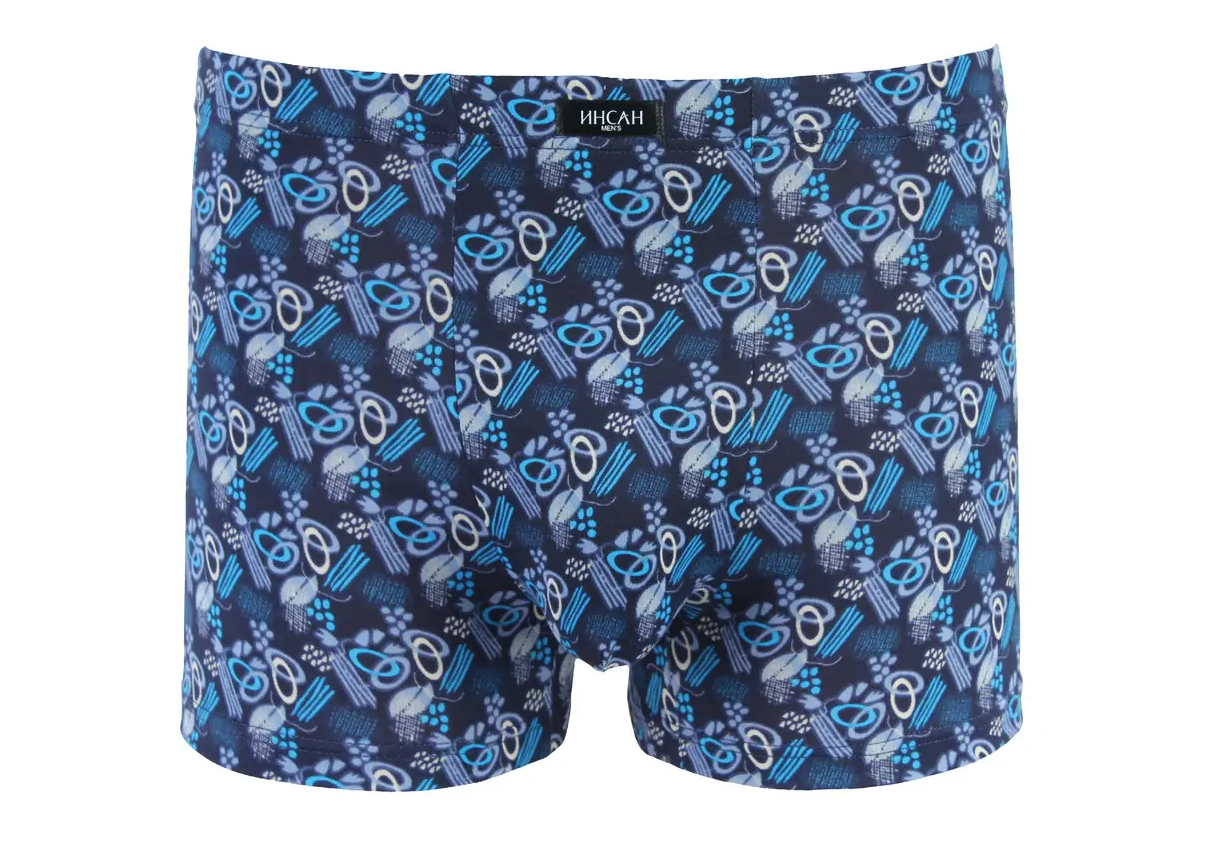 Мужские боксеры стрейчевые Бамбук Indena Insung 4XL р. 52 2 шт. Голубой (INS-18636)