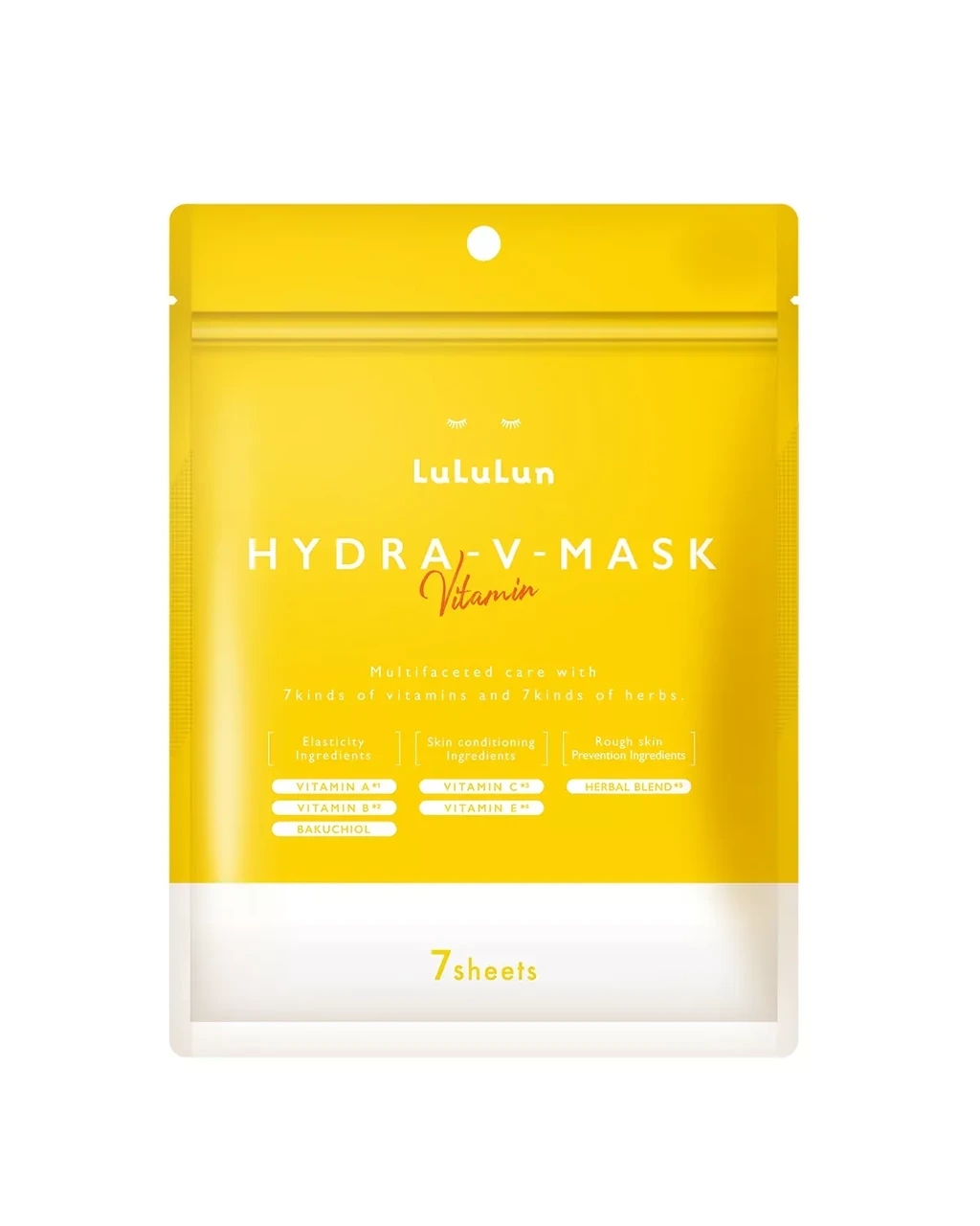 Маска для лица LuLuLun Face Mask увлажняющая с витаминами и травами 7 шт.