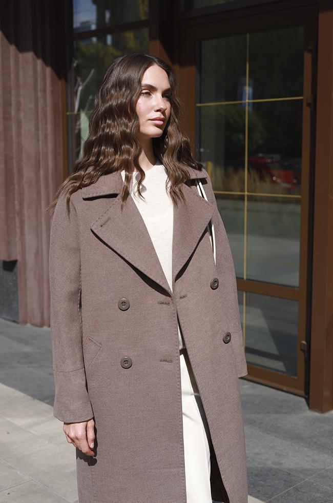 Пальто Lipar 6309/3 с подвернутыми рукавами р. 48 Мокко (16907494) - фото 2 Пальто Lipar 6309/3 с подвернутыми рукавами р. 48 Мокко (16907494) - фото 2