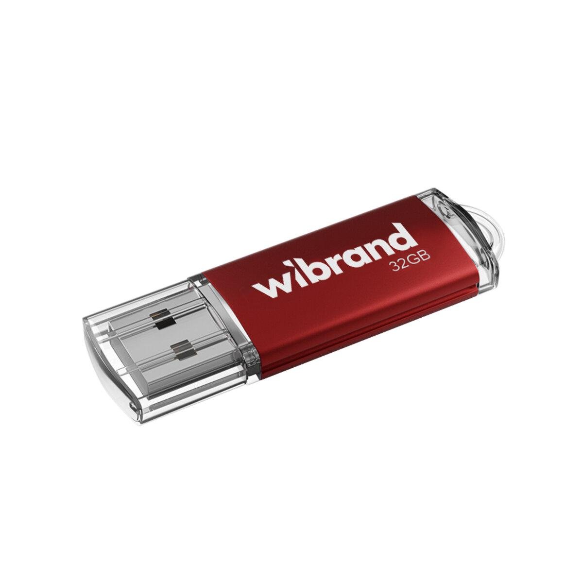 Флеш-пам'ять USB пластиковий брелок Flash Wibrand WI2.0/CU32P1R USB 2.0 Cougar 32 Gb Red (602132) - фото 1