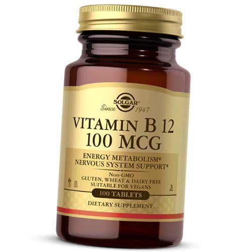 Витамины Solgar Vitamin B12 100 мкг 100 табл. (36313091)