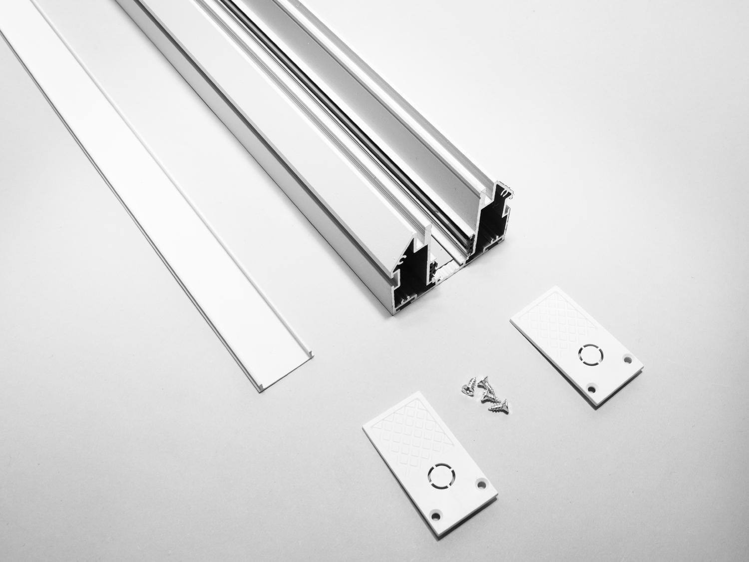 Рейлинг-шинопровод для магнитной трековой системы для натяжного потолка (QY-CX104W-20-1M-WH) - фото 3 Рейлинг-шинопровод для магнитной трековой системы для натяжного потолка (QY-CX104W-20-1M-WH) - фото 3