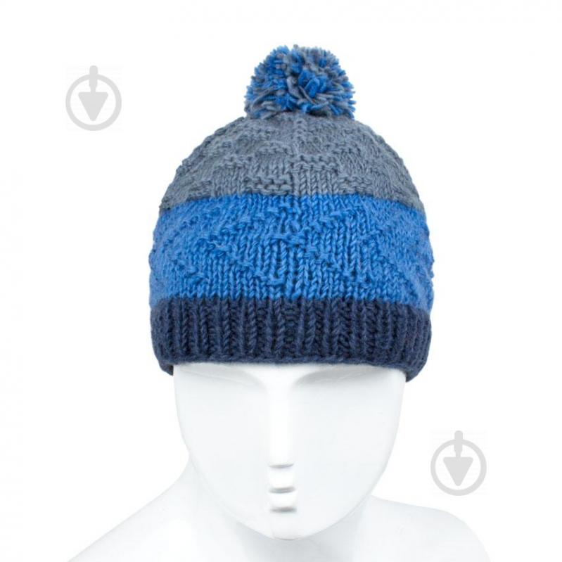 Шапка Хиюм Ом Kathmandu М 57-58 Голубой + Серый (24762)