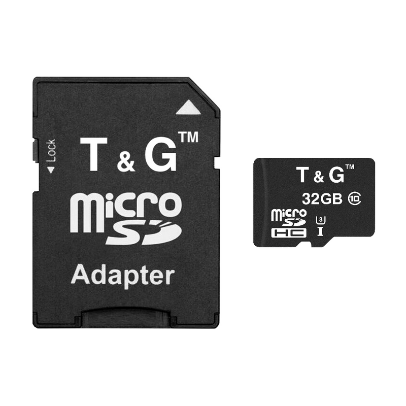 Карта памяти micro SDHC на 32Gb и SD адаптер, Class 10, T&G