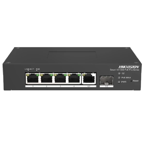 Комутатор 6 портів керований Hikvision DS-3T1306P-SI/HS PoE (3091478664)