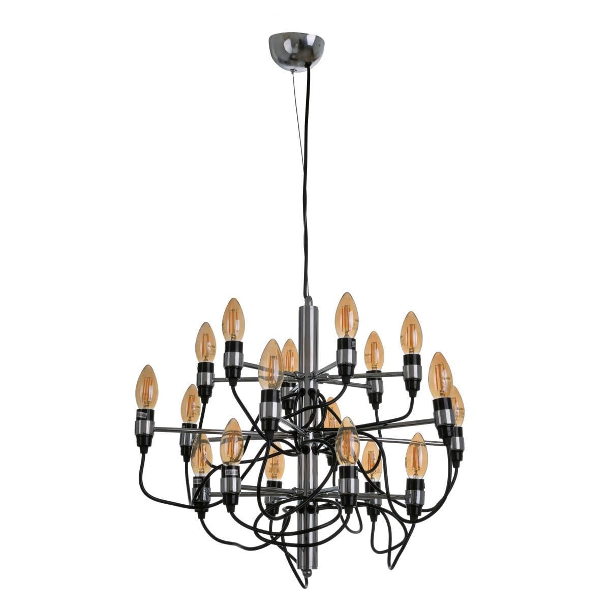 Люстра кованая паук лофт Brille BL-028S/18 E14 CH