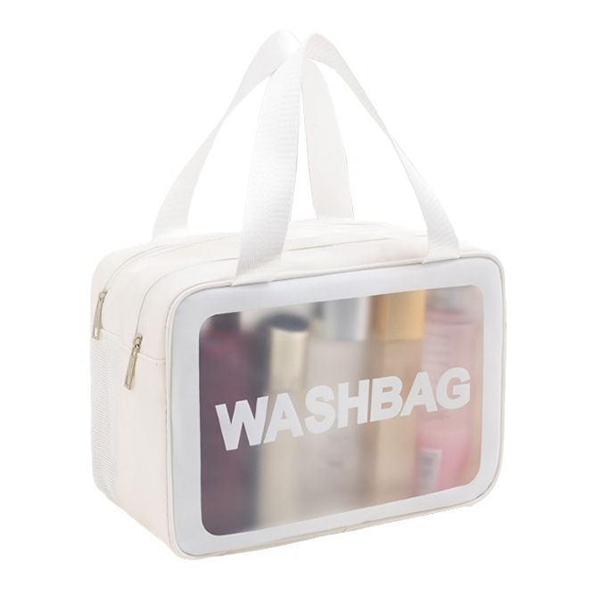 Косметичка WASHBAG с ручками 30х20х14 см Белый (ОКД-131-32)