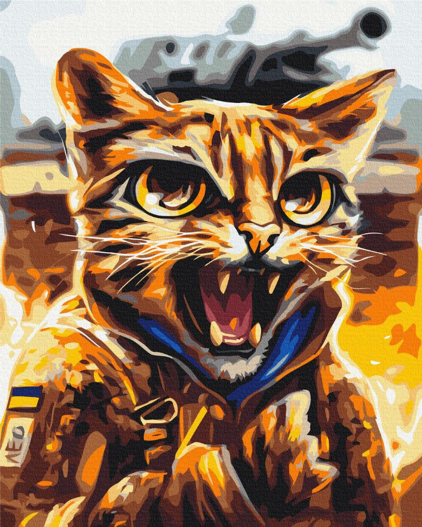 Картина по номерам Brushme Котик Леопард 50x60 см (BS53464L)