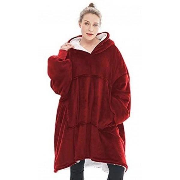 Толстовка с капюшоном и рукавами Huggle Hoodie Красный (ws96134-1) - фото 2