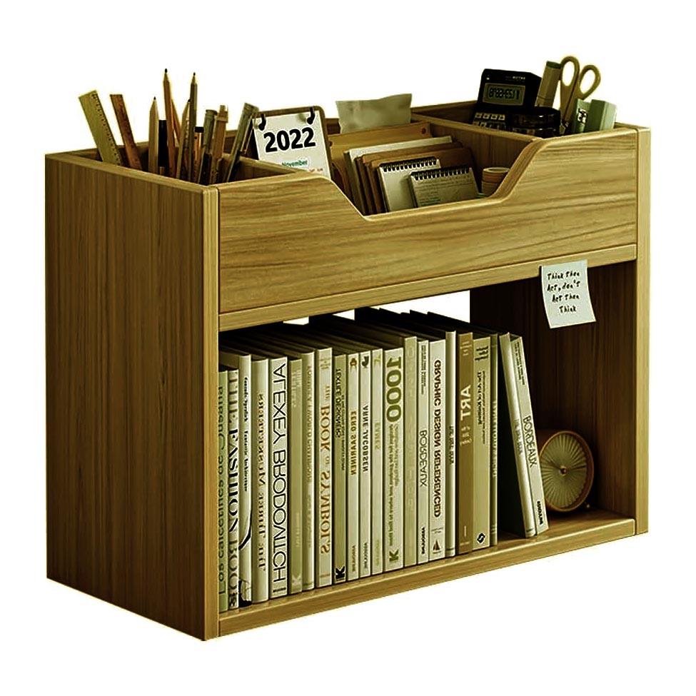 Полиця-надбудова настільна з дерева Арделіс сієна (АКД-019405)