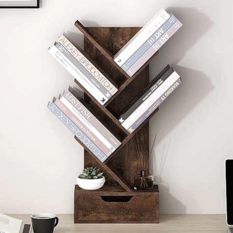 Полка книжная настольная из дерева Амараин Сепия (КПА-000608)