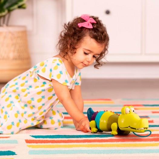 Игрушка-каталка Крокодил Клац-Клаус на веревочке (BX1674Z-ks) - фото 4