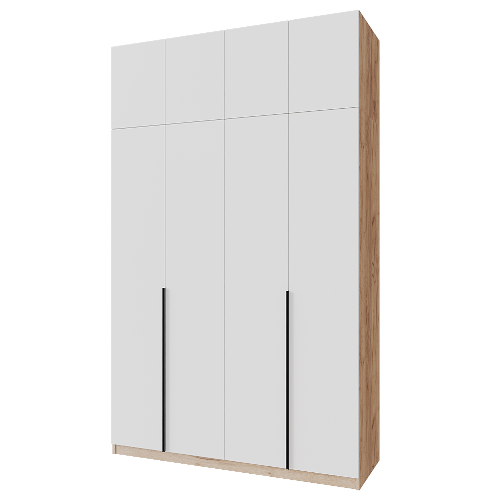 Шафа розпашна з тумбою та антресолью Меблітренд Чиназес Чита-1600.4 1600х500х2450 мм Дуб крафт золотий/Білий (27356861) - фото 1 Шафа розпашна з тумбою та антресолью Меблітренд Чиназес Чита-1600.4 1600х500х2450 мм Дуб крафт золотий/Білий (27356861) - фото 1