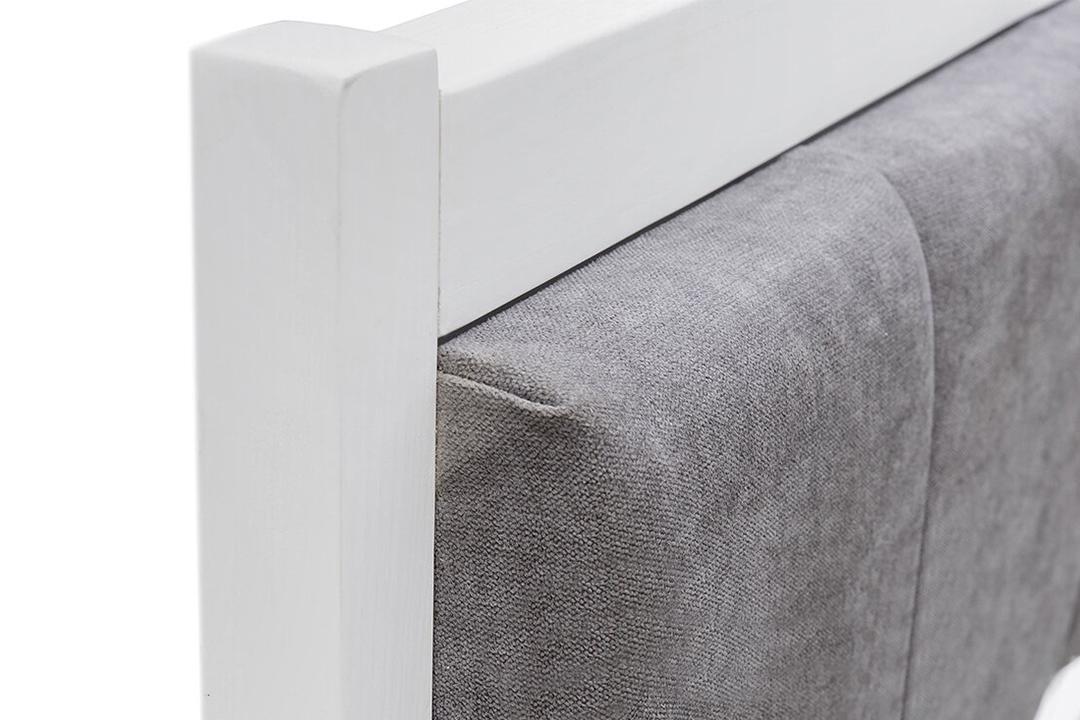 Ліжко дерев'яне Лілі з м'яким узголів'ям 90х200 см Білий - фото 3 Ліжко дерев'яне Лілі з м'яким узголів'ям 90х200 см Білий - фото 3