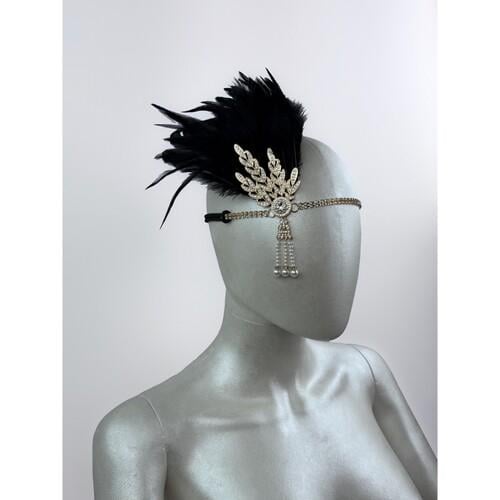 Ретро резинка Кетрин SETA Decor 22-285BLK-GL