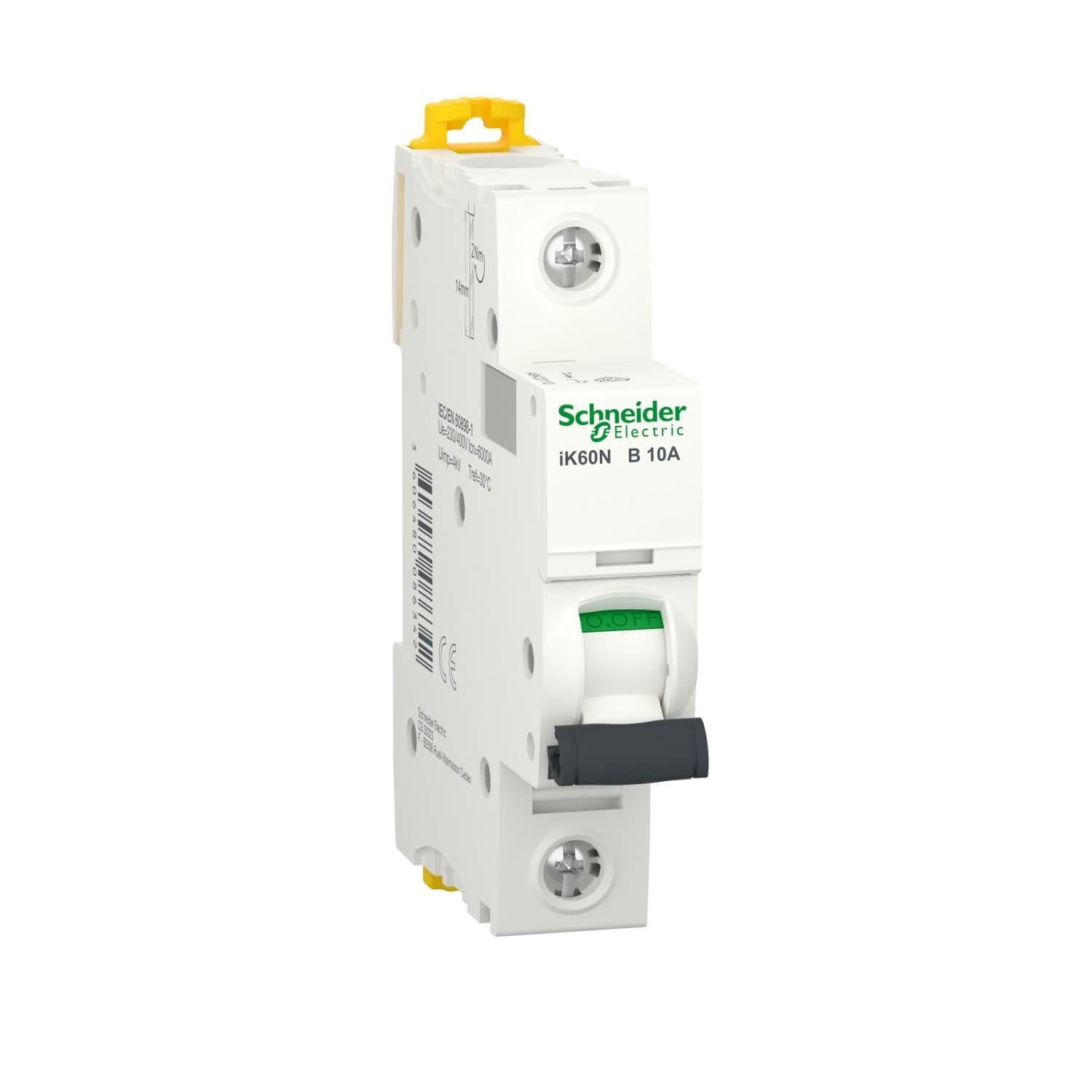 Автоматический выключатель Schneider Electric iK60N B 1P 10A (A9K23110) Автоматический выключатель Schneider Electric iK60N B 1P 10A (A9K23110)
