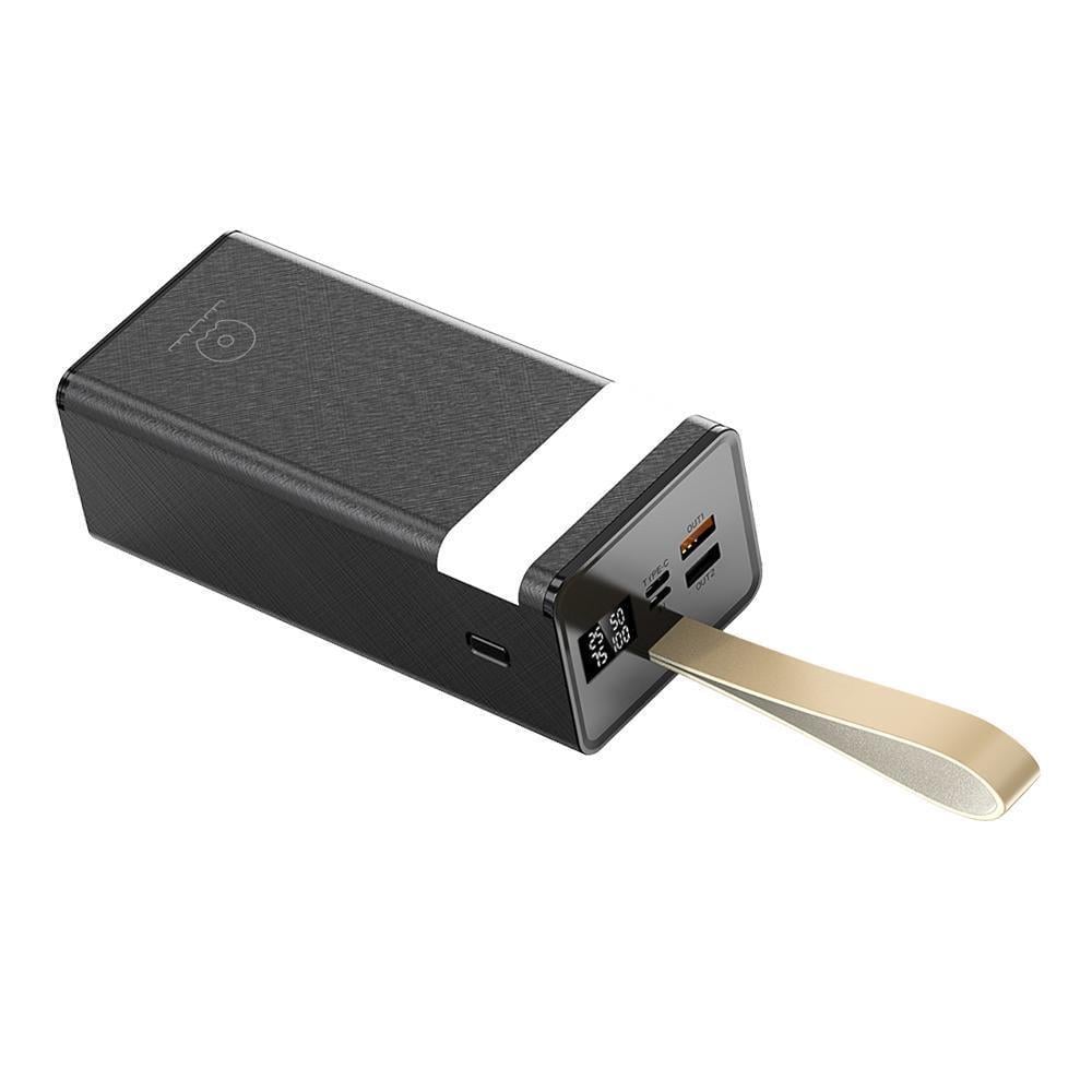 Универсальная мобильная батарея Wuw Y117 digital display с лампой 50000 mAh Черный (216-00037)
