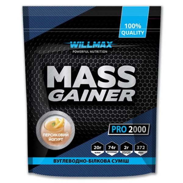 Гейнер Willmax Mass Gainer 2000 г 20 порций Peach Yogurt (000021906)