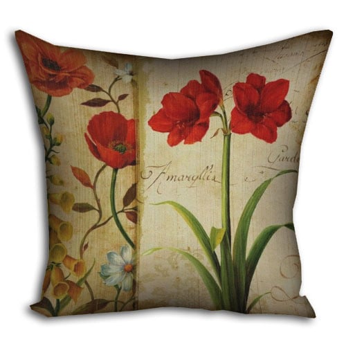 Подушка с принтом Amaryllis 30x30 см (3P_PW044)