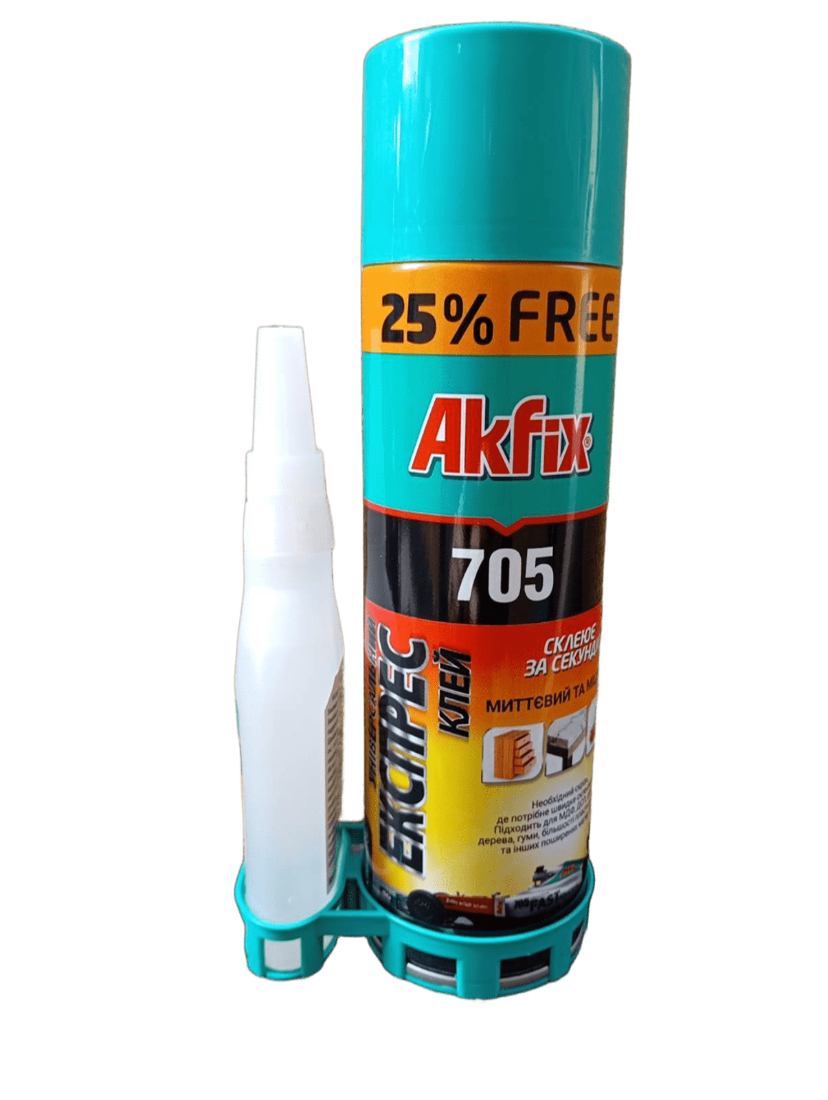 Клей швидкого склеювання Akfix 705 500 мл+125 г