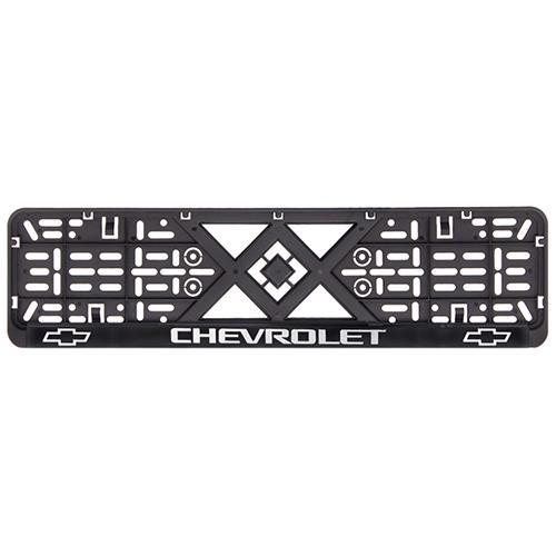 Рамка номерного знака Chevrolet пластиковая c хромированной надписью Рамка номерного знака Chevrolet пластиковая c хромированной надписью