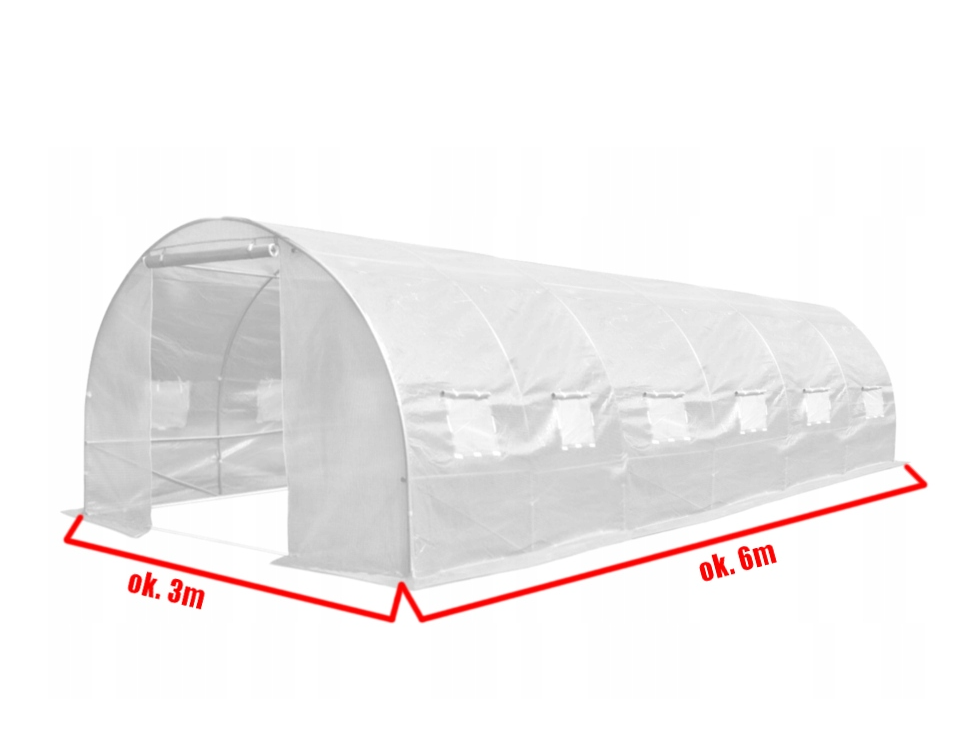 Теплиця садова плівкова Bass Polska 600х300х200 см (85982) - фото 4