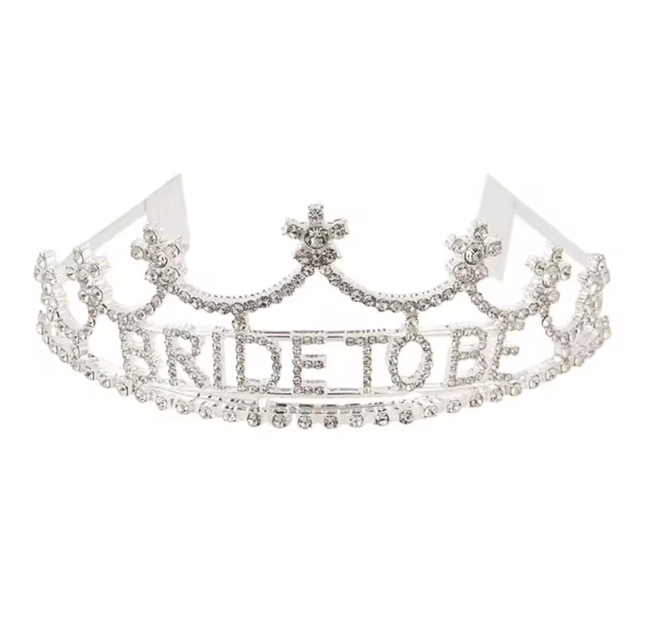 Корона BRIDE TO BE для девичника Серебряный (29012787)