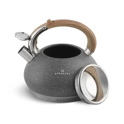 Чайник со свистком Edenberg EB-8811 с мраморным покрытием и турбо индукционным капсульным дном 3 л (EB-8811-1)