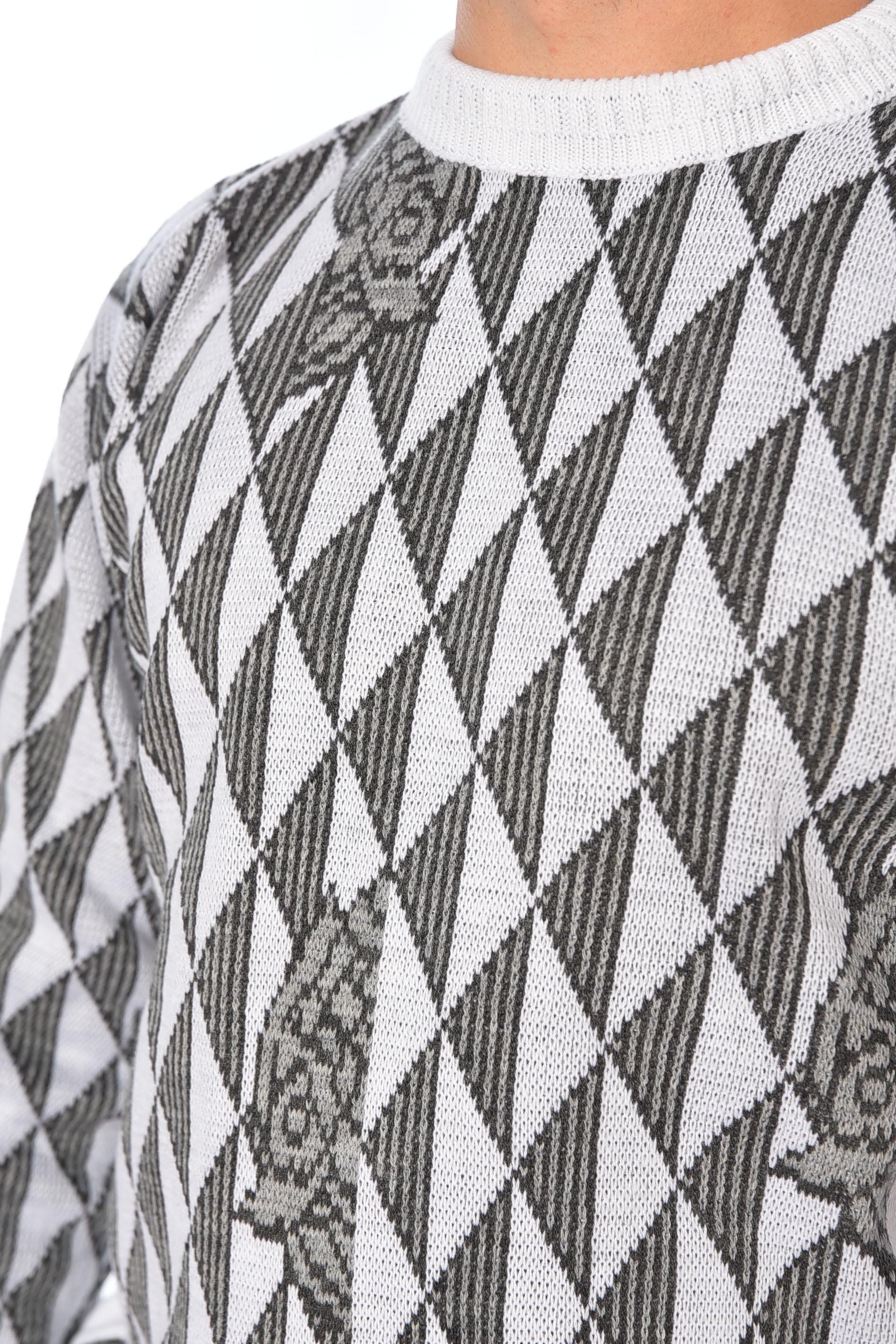 Светр чоловічий однотонний M Сірий (194529) - фото 4 Светр чоловічий однотонний M Сірий (194529) - фото 4