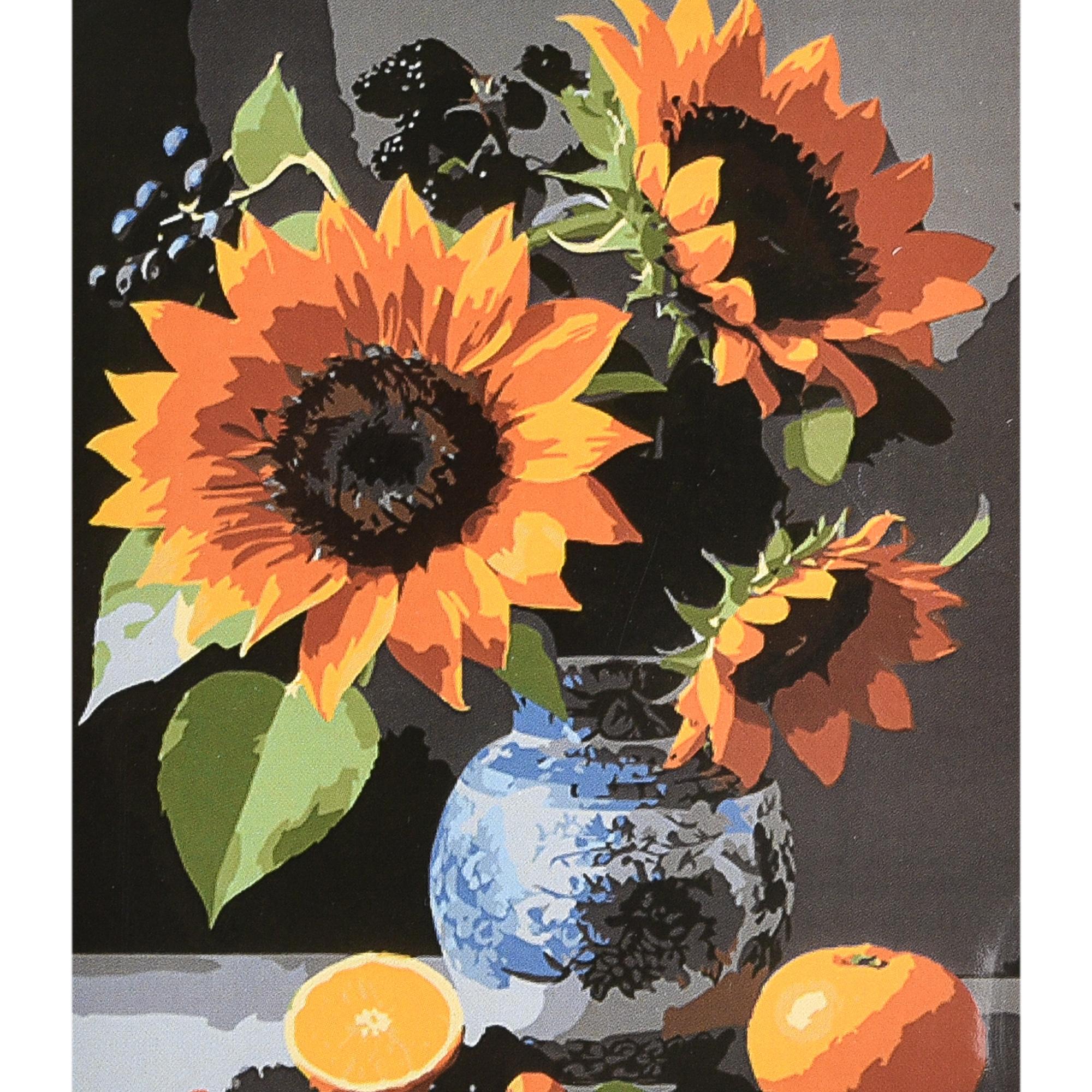 Картина по номерам Strateg Премиум Вкус солнца и лета с лаком и уровнем 40x50 см (Str-VA-4646)