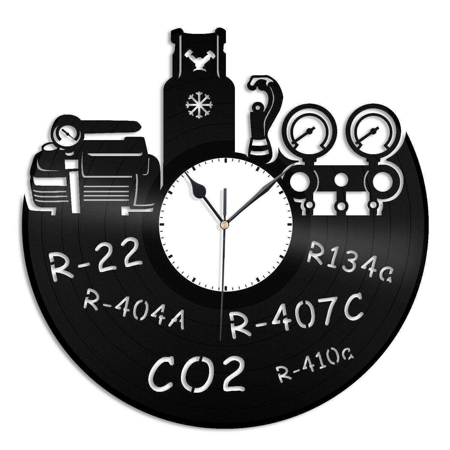 Часы настенные Инженер по холодильному оборудованию 1879 из виниловой пластинки