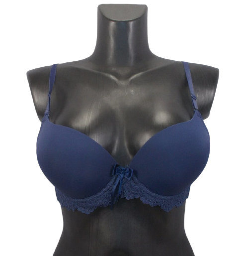 Бюстгальтер гладкий push-up Biweier 71131 85В Синий (1555658091)