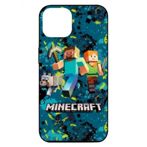 Чехол для iPhone 13 Minecraft Steve Alex And Dog (9259725-2-134799)