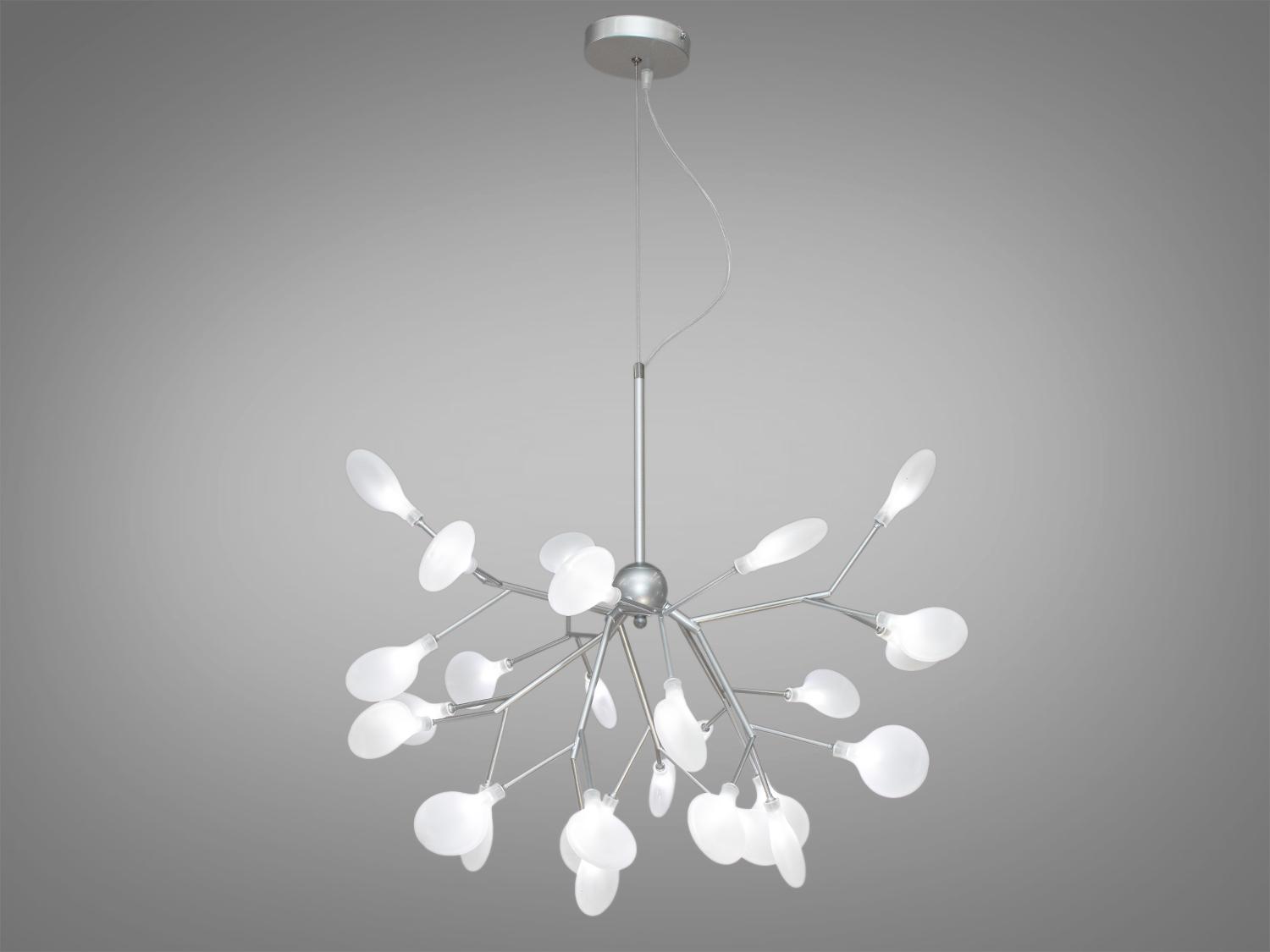 Люстра динамическая Светлячок 27 ламп Хром (HXD8048/27CH) - фото 4