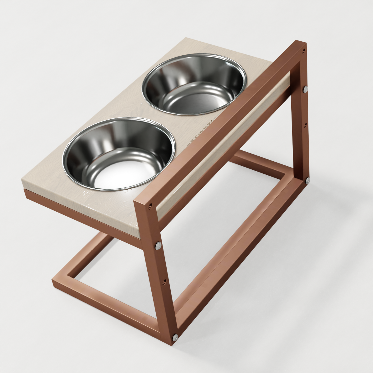 Миски на регулируемой подставке для средних собак Hollky Flex M 2х0,85 л (FM-422530-GLWH) - фото 8