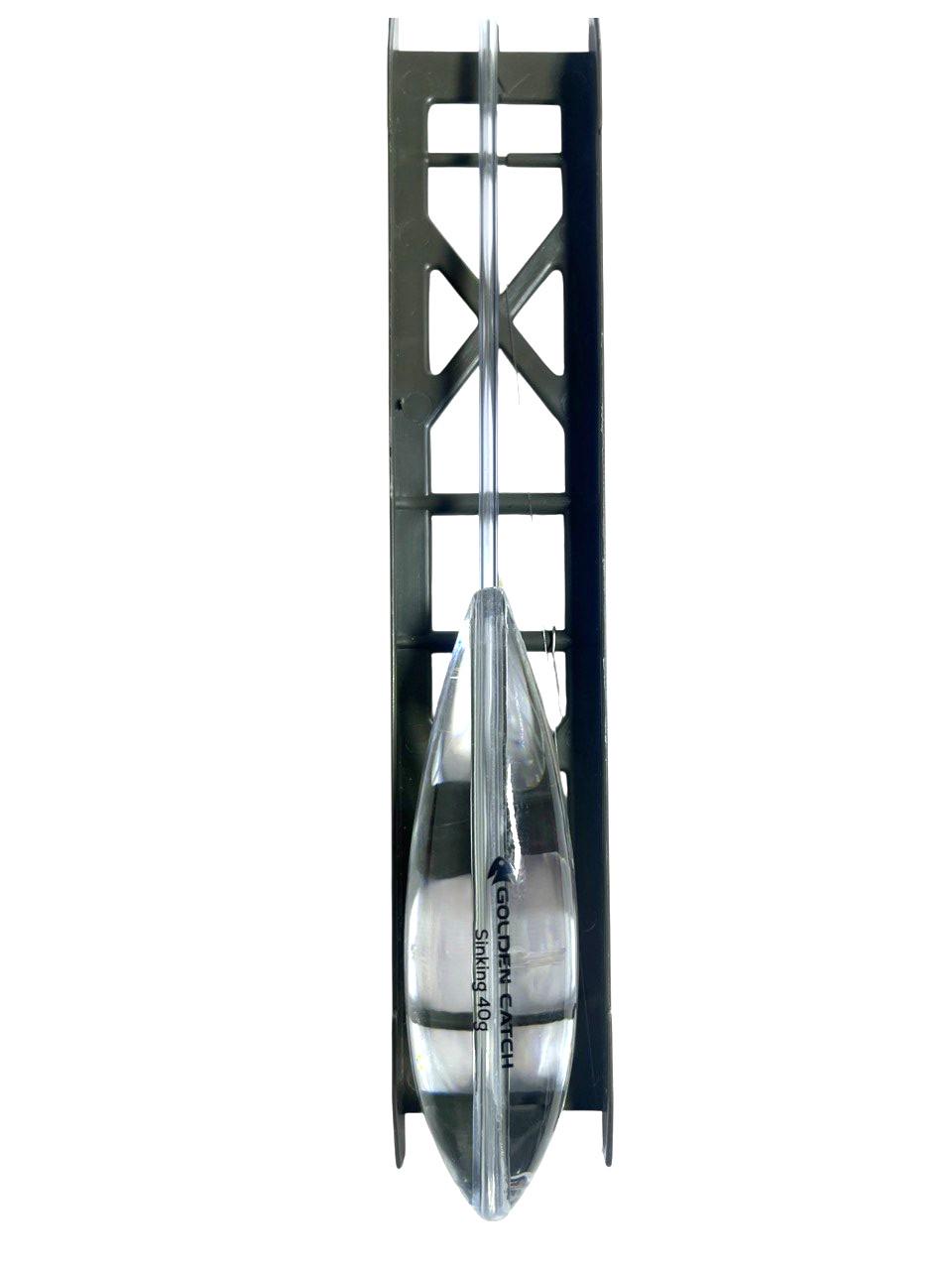 Готовая снасть с бомбардой Golden Catch Sinking 40 г тонет 1 крючок (159753696)