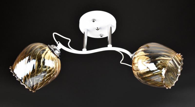 Люстра потолочная на 2 лампочки 7367C/2-wh Белый (5-2-wh Белый)