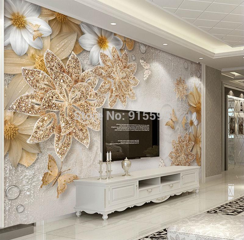 Фотообои 3D флизелиновые цветочные для спальни/зала/кухни Обворожительные цветы