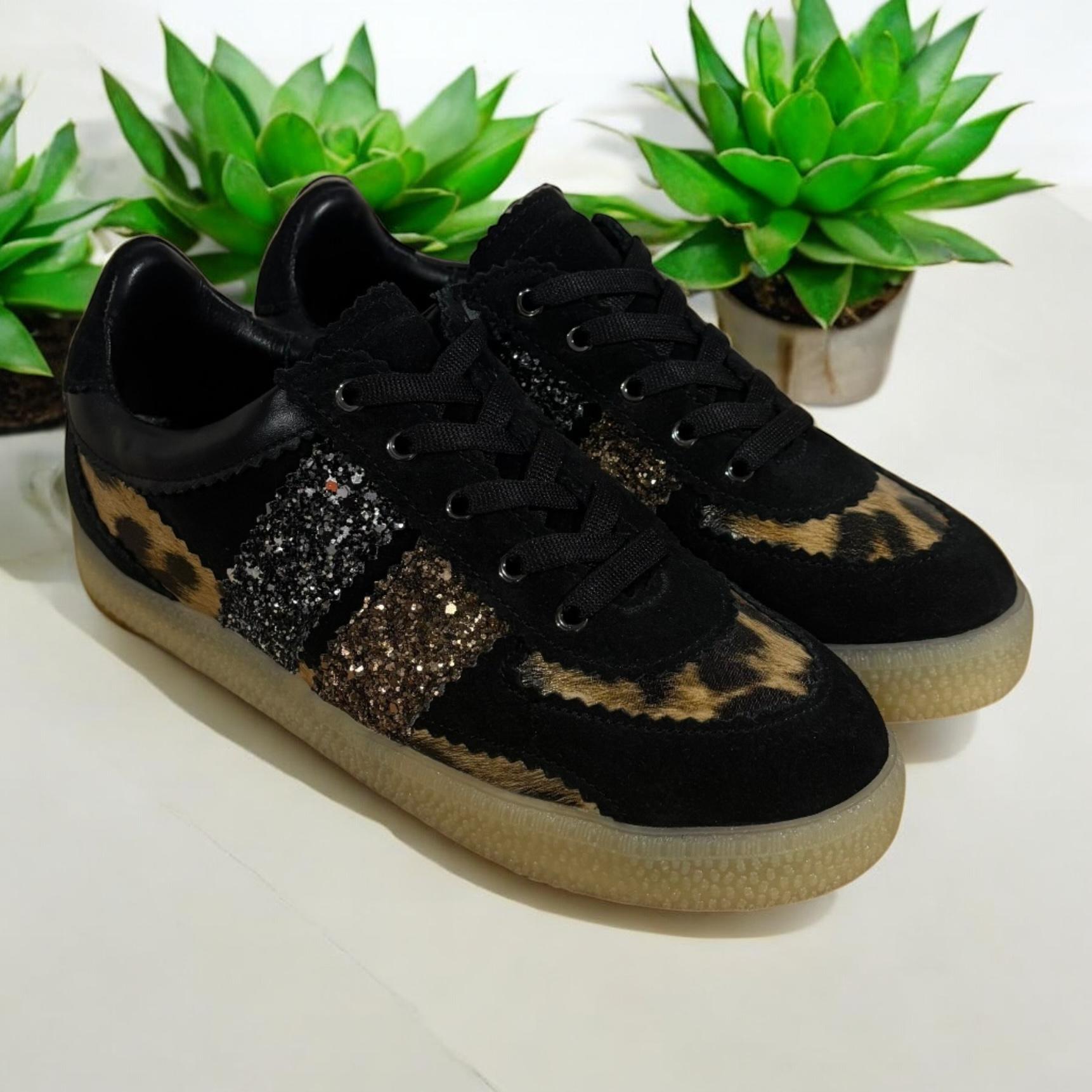 Кеди жіночі MARANDI з натуральної шкіри та з м'якою устілкою р. 37 Чорний (Z-Leo-str-37- чорний)