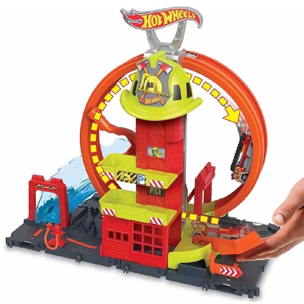 Трек Hot Wheels City Fire Station with Super Loop (HKX41) - фото 3