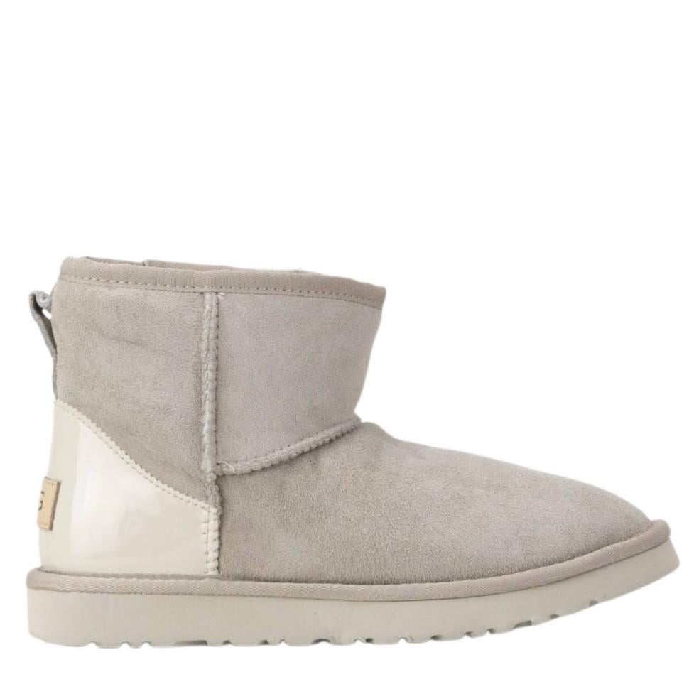 Уггі жіночі UGG Mini Beige Suide Metallic р. 37 Бежевий (7372)