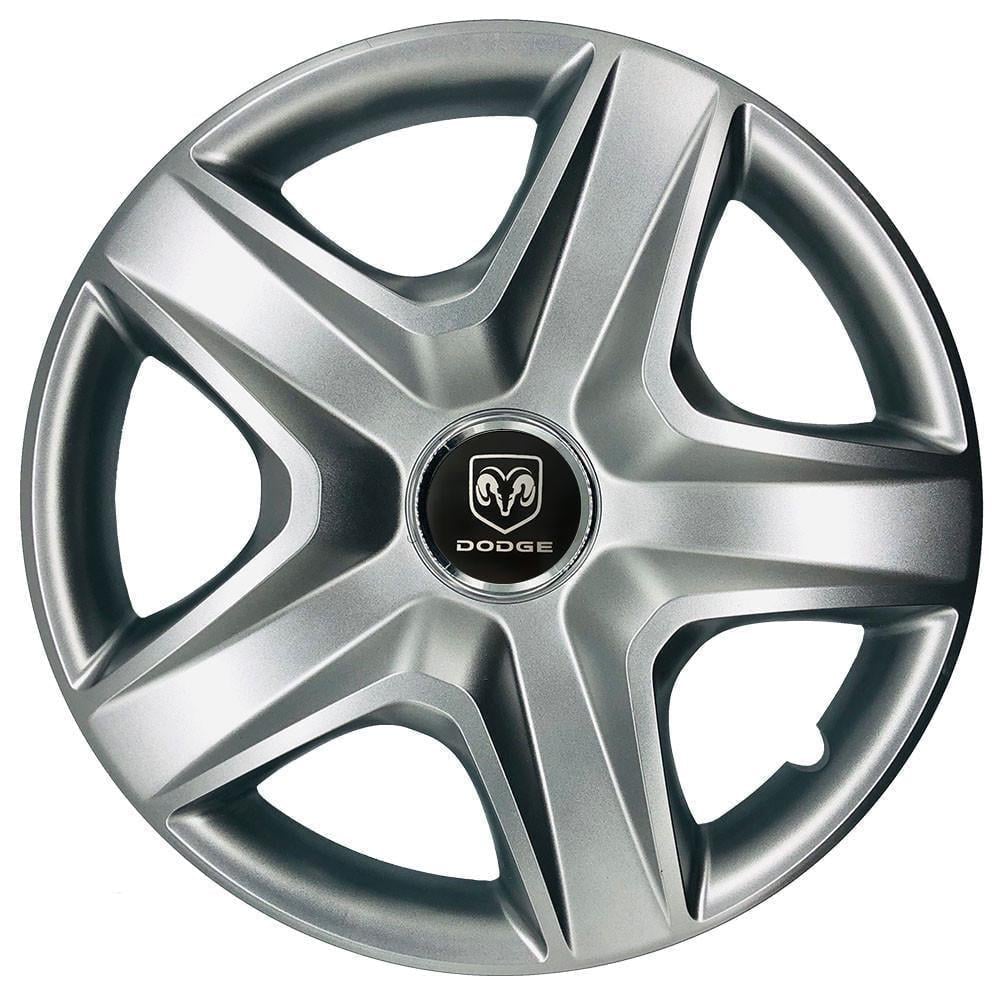 Колпаки SJS 202 с логотипом Dodge 4 шт. R14 Серебряный (2654556220)